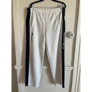 Vintage Champion Joggers Gray Black Size L w/ drawstring